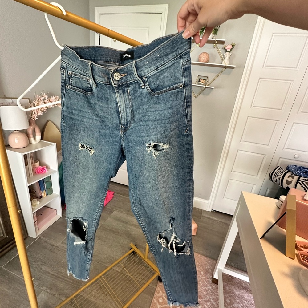 Express cropped jeans
